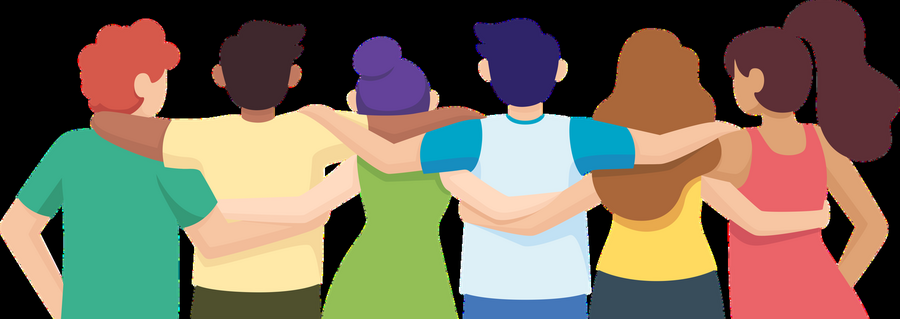Illustration d'un groupe accueillant un nouveau membre